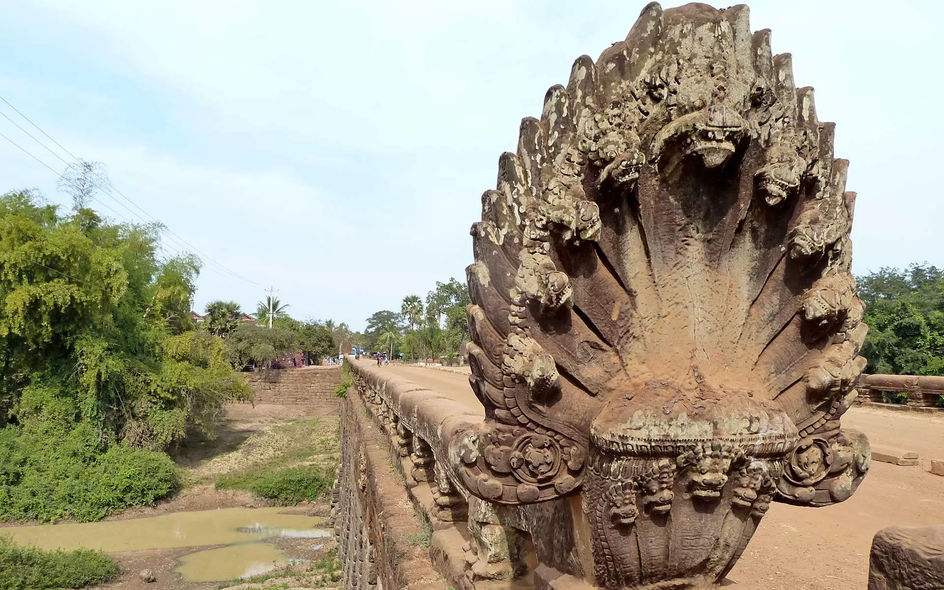 Cambodia - Naga Bridge at Kampong Kdei