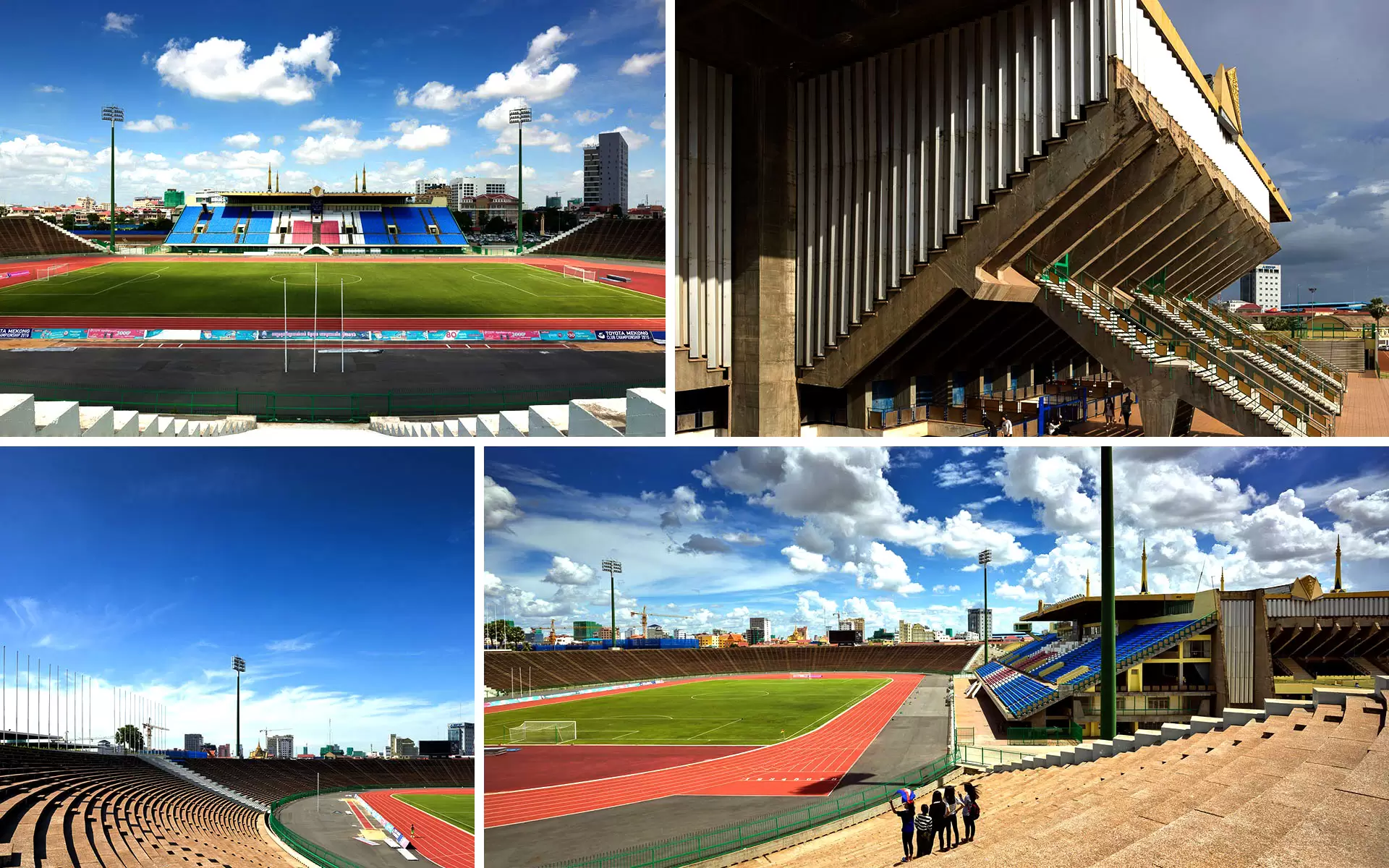 National Sports Complex by Vann Molyvann Phnom Penh Cambodia